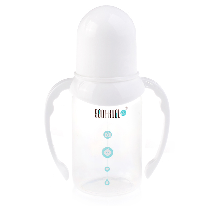 Бутылочка для кормления "Simple Med" + классика, ручки, 125 мл ,  0+