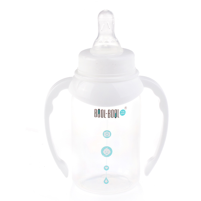 Бутылочка для кормления "Simple Med" + классика, ручки, 125 мл ,  0+