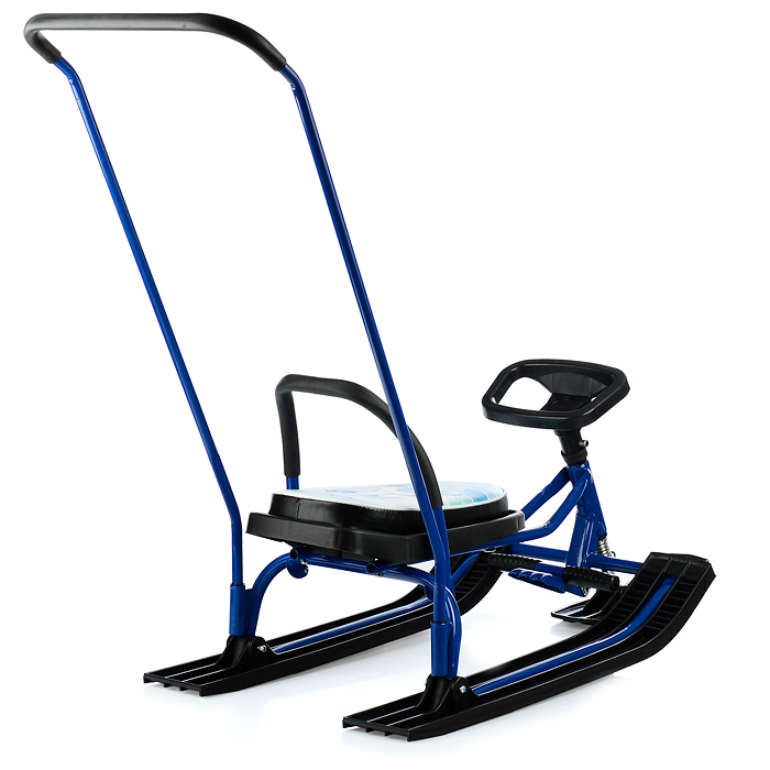 Фото к товару Игрушка Снегокат детский 140 "Go Go" классический c П-образным толкателем (Волчок) Игрушка Снегокат детский 140 "Go Go" классический c П-образным толкателем (Волчок)