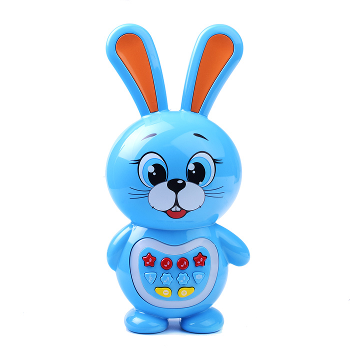 Зайчик сказочник Сутеев В. (50 песен, сказок и фраз, свет. на бат.) в коробке