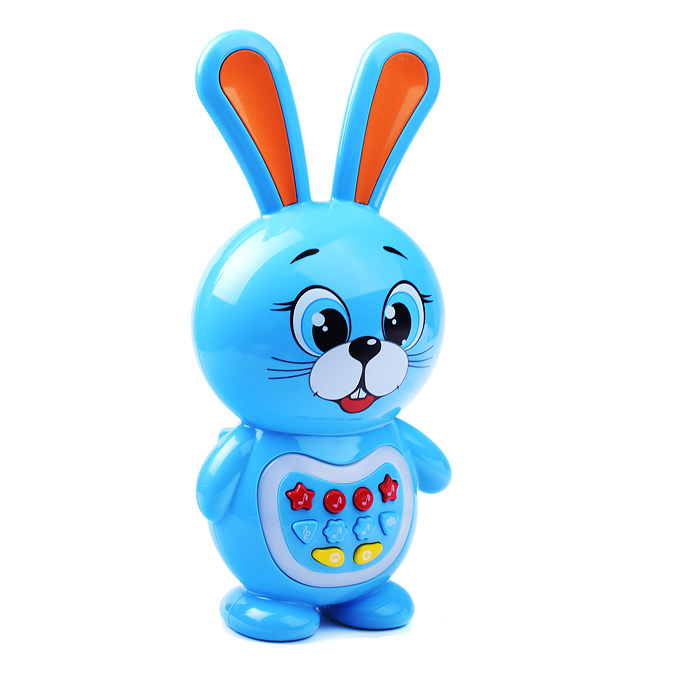 Зайчик сказочник Сутеев В. (50 песен, сказок и фраз, свет. на бат.) в коробке