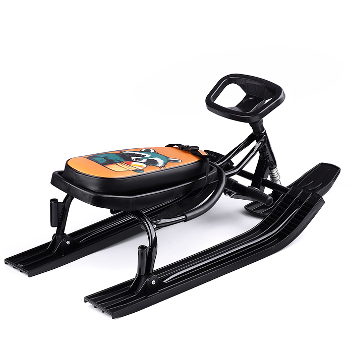 Игрушка Снегокат детский 140 "Go Go" классический c П-образным толкателем (Ice raccoon)