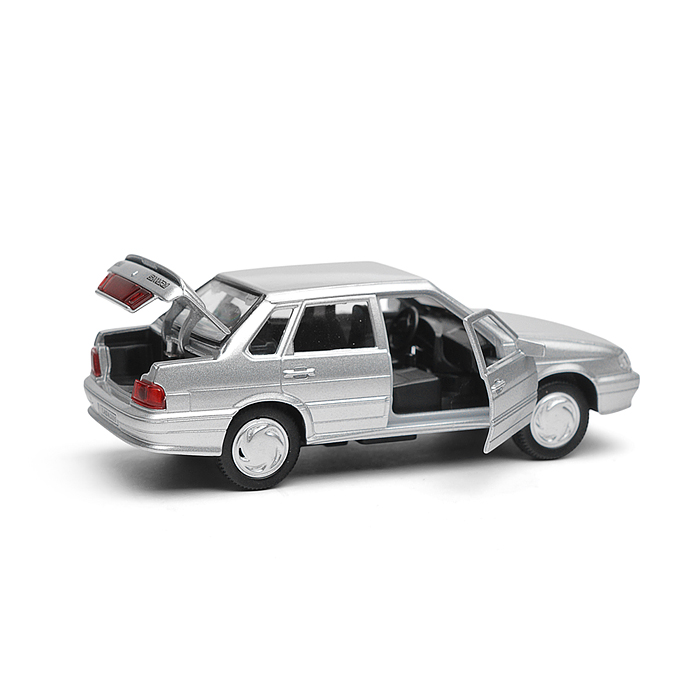 Машина металл Ваз-2115 "Самара" длина 12 см, двери, серебристо-серый