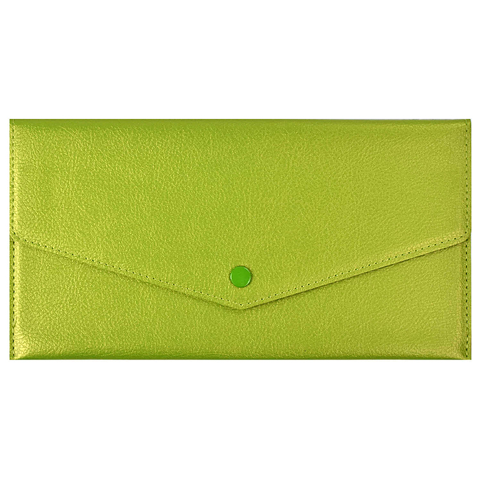 Органайзер-папка д/путешествий Наппа салатовый металлик (227х110 мм)