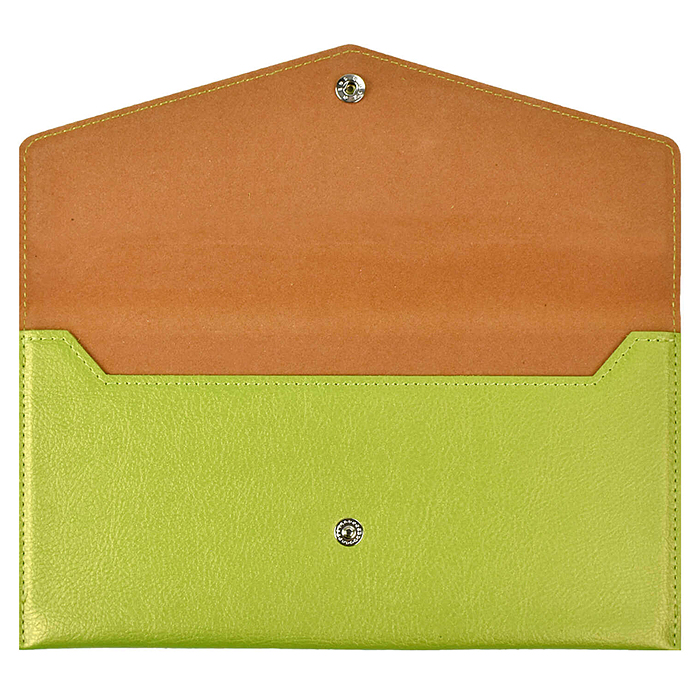 Органайзер-папка д/путешествий Наппа салатовый металлик (227х110 мм)