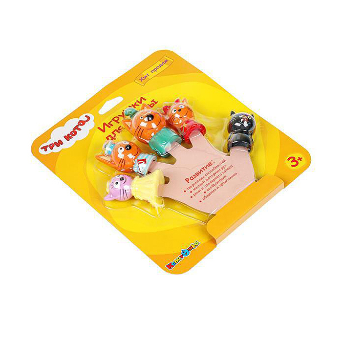 Игрушка для ванны "Три Кота. Пальчиковый театр" 