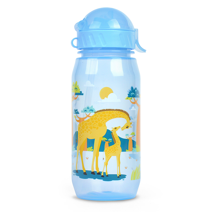 Бутылка для воды и других напитков 400 мл. "Вокруг света" в ассортименте