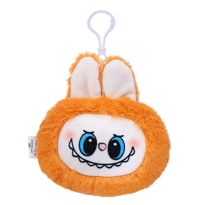 Игрушка Лабу 12 см с подвесом рыжий 