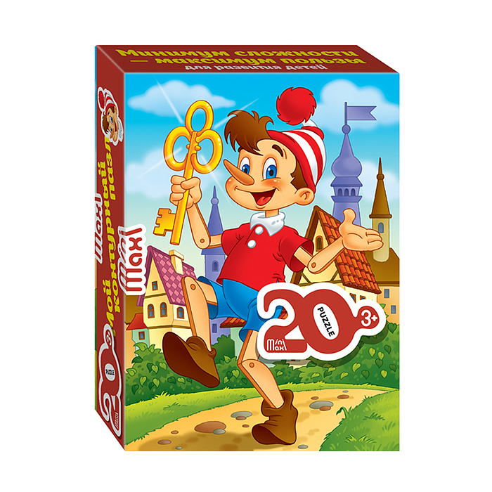 Пазлы 20 "Буратино" (Mini-maxi) Пазлы 20 "Буратино" (Mini-maxi)