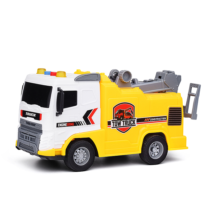 Машина JS176 "Инжинерная" 1:20 (свет, звук) в коробке (желтый)