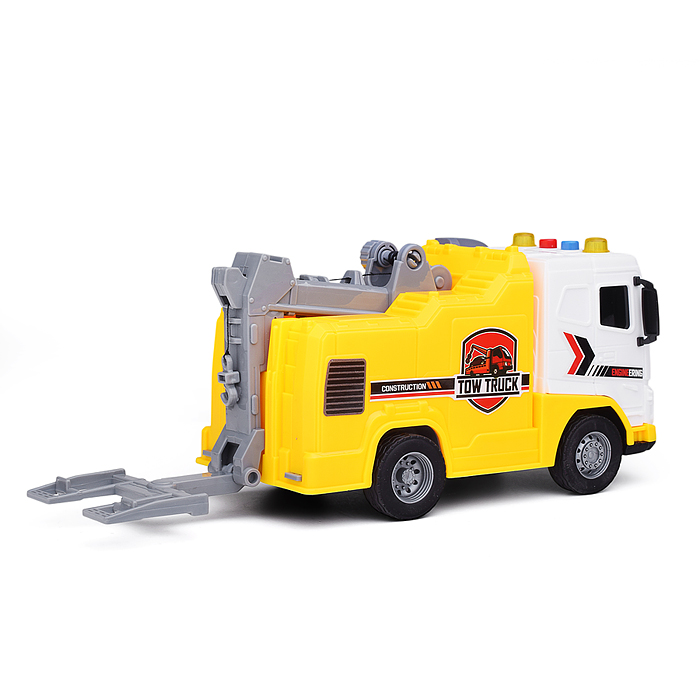 Машина JS176 "Инжинерная" 1:20 (свет, звук) в коробке (желтый)