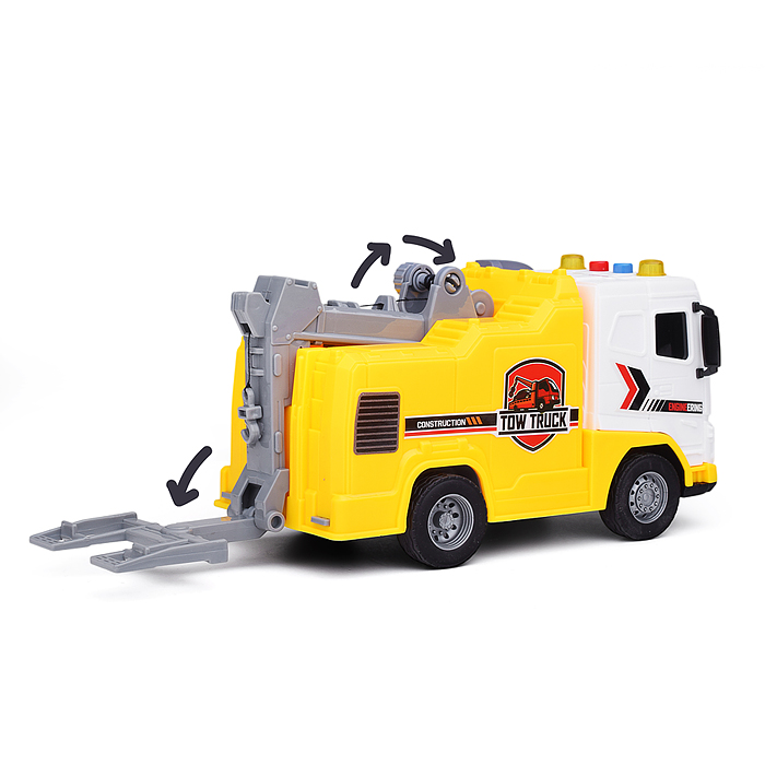 Машина JS176 "Инжинерная" 1:20 (свет, звук) в коробке (желтый)