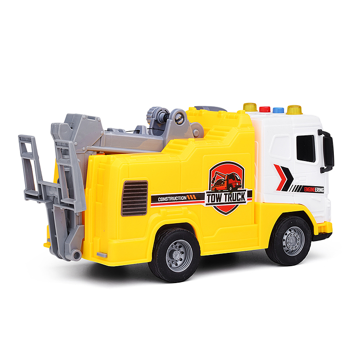 Машина JS176 "Инжинерная" 1:20 (свет, звук) в коробке (желтый)