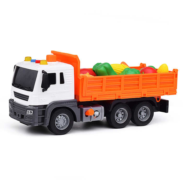 Машина JS118 "Грузовик с фруктами" 1:16 (свет, звук) в коробке