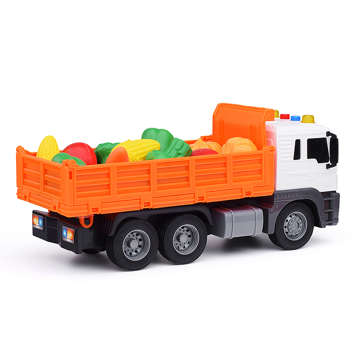 Машина JS118 "Грузовик с фруктами" 1:16 (свет, звук) в коробке