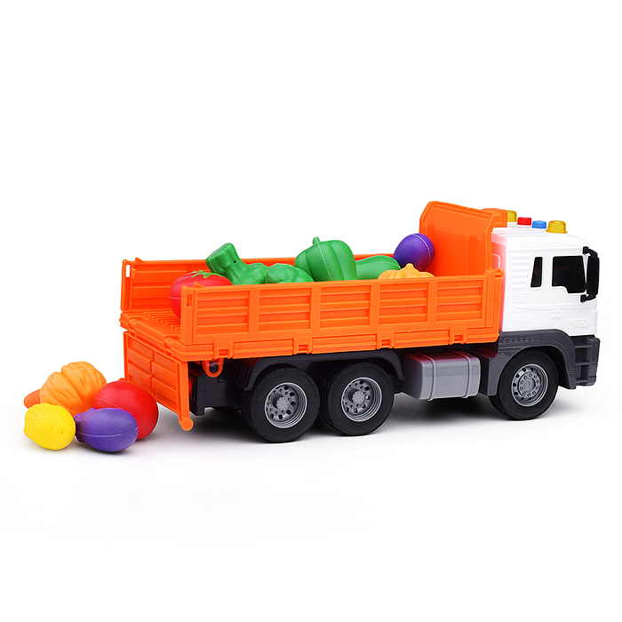 Машина JS118 "Грузовик с фруктами" 1:16 (свет, звук) в коробке