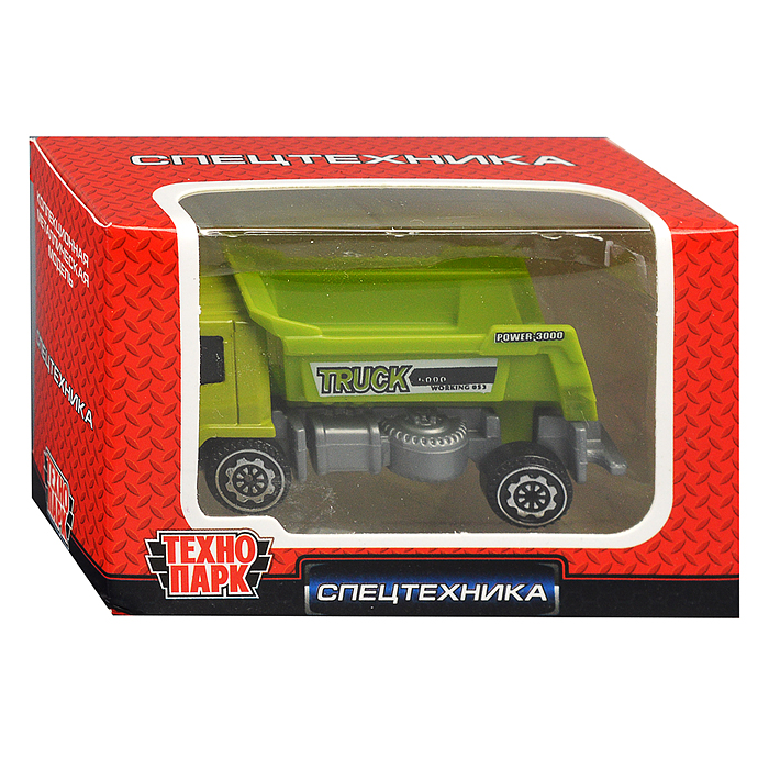 Машина металл Спецтехника 7,5 см, в ассорт, дисп., в коробке