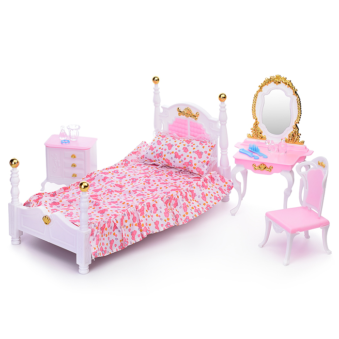Набор мебели для кукол 2319 "Спальня" в коробке