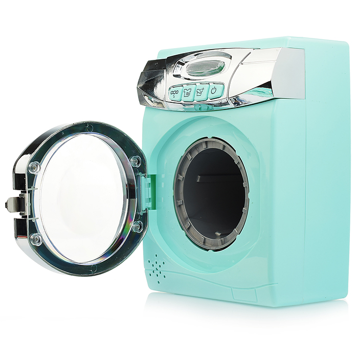 Бытовая техника A1001-4 "Стиральная машина" с аксессуарами, в коробке (цвет мятный)