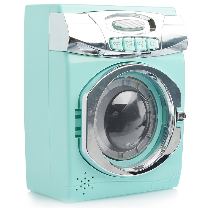 Бытовая техника A1001-4 "Стиральная машина" с аксессуарами, в коробке (цвет мятный)