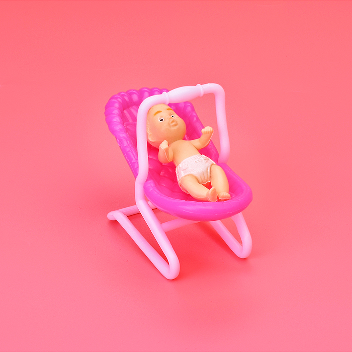 Набор мебели для кукол 9929 "Детская комната" в коробке 