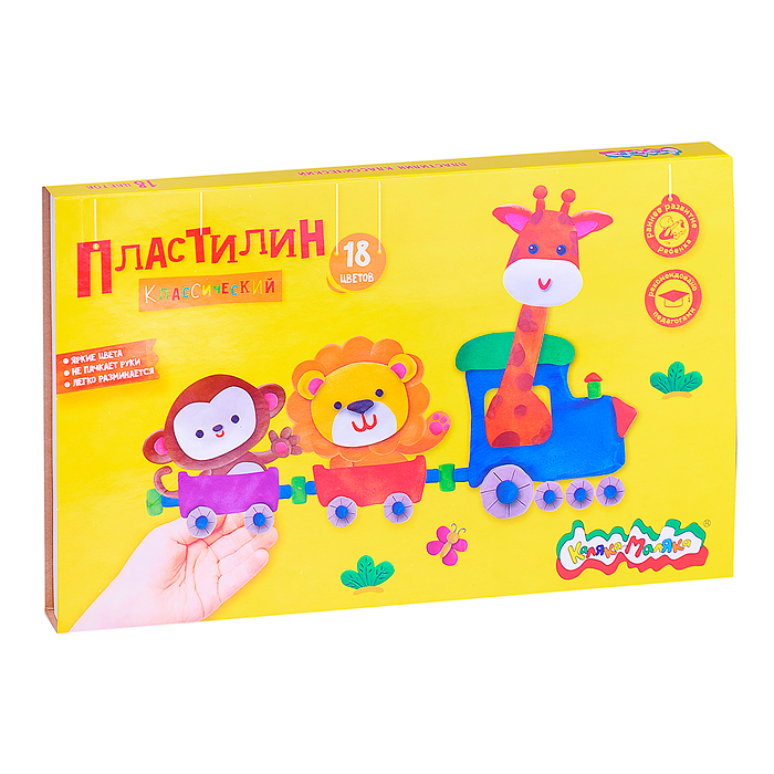 Пластилин 18 цв. 360 г со стеком Пластилин 18 цв. 360 г со стеком