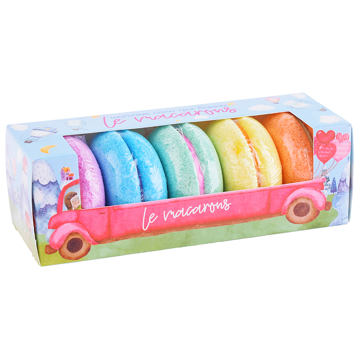 Набор шипучей соли для ванн "Le makarons" 250 г 