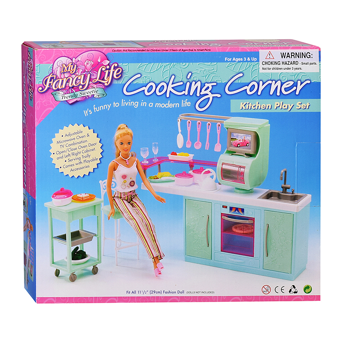 Набор мебели для кукол 2816 "Кухня" в коробке