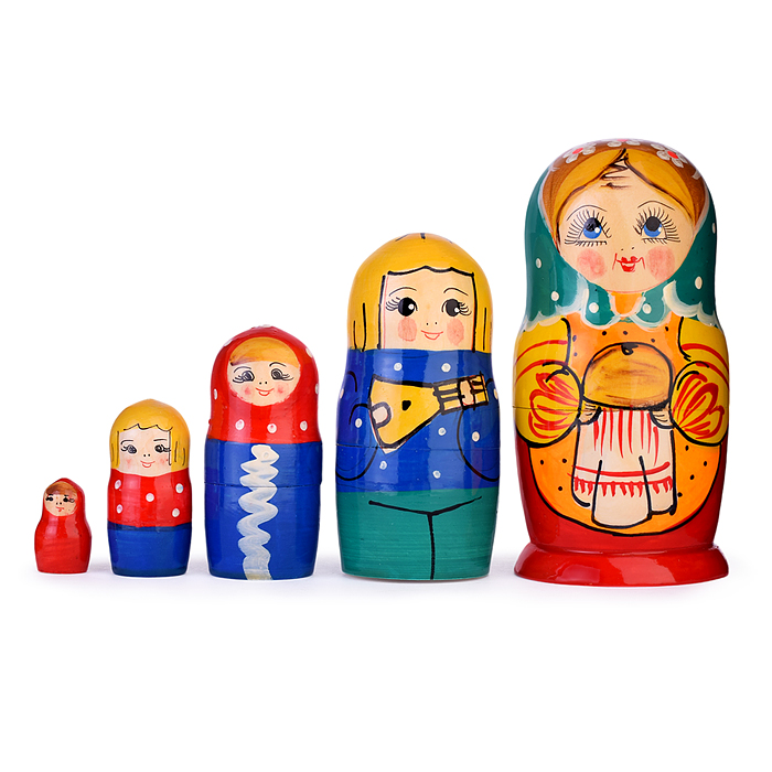 Матрешка Семья 5 в 1 (матушка)