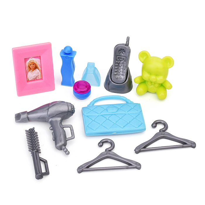 Набор мебели для кукол 2809 "Туалетный столик" в коробке 