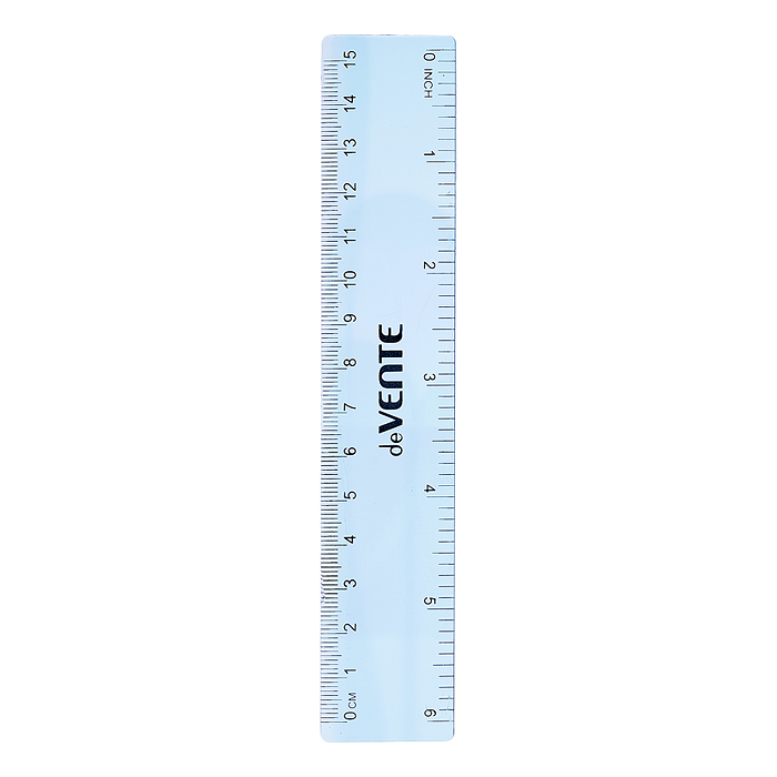 Набор геометрический малый, 4 предмета (линейка 15 см, 2 угольника, транспортир) полупрозр