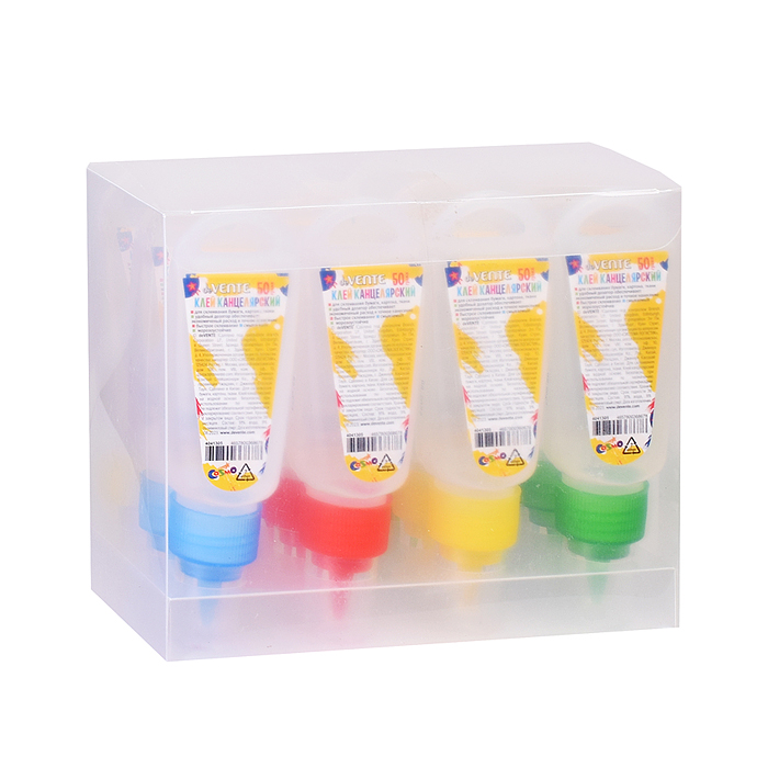 Клей канцелярский "Cosmo" морозоустойчивый (до -40°C) 050 г, в пластиковом тюбике с дозатором и петл