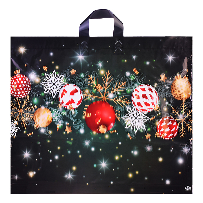 Пакет "Новогоднее мерцание" петлевой (500х600х60)