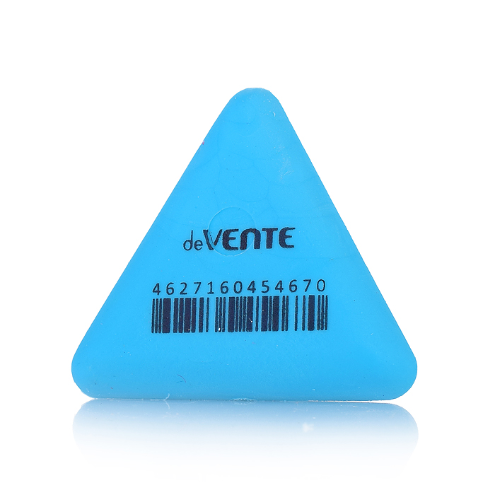 Ластик "Trio" синтетический каучук, треугольный цветной, 37x37x10 мм, dust-free, в индивиду