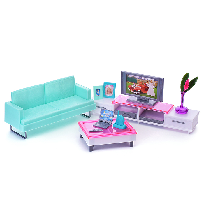 Набор мебели для кукол 2804 "Уютная гостинная" в коробке