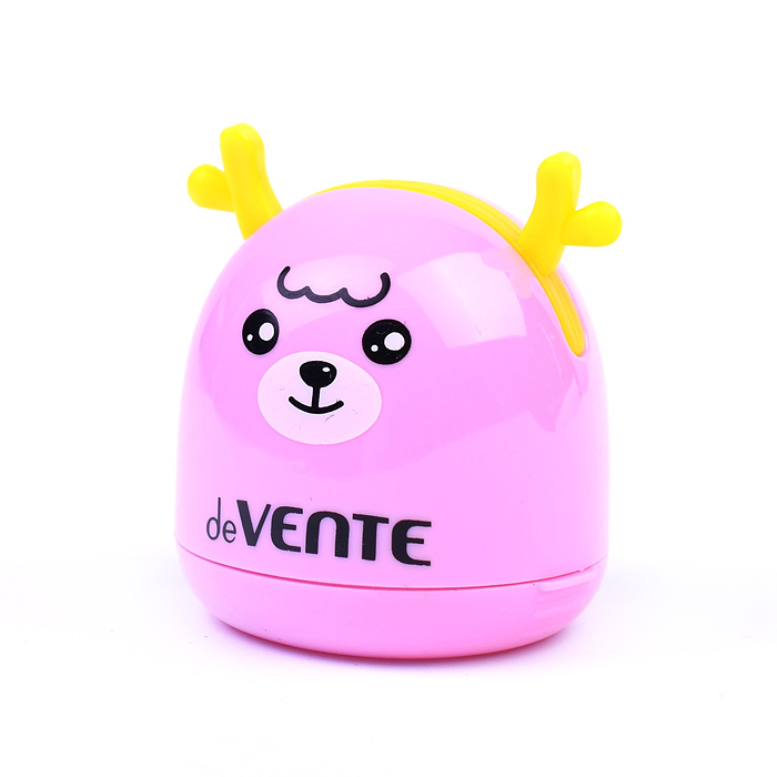 Точилка для карандашей "Cuties" 1 отверстие, с контейнером, пластмассовая в форме оленя, па