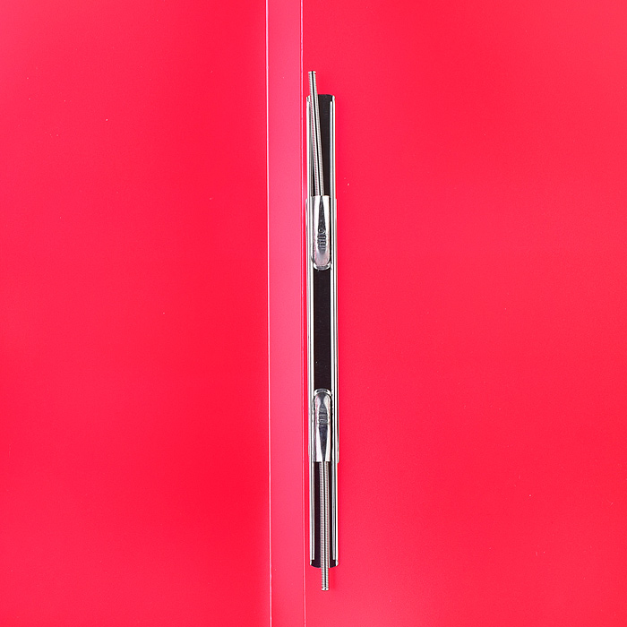 Папка-скоросшиватель пружинный A4 500 мкм. 15 мм. песок, красный