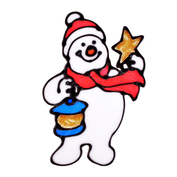 Наклейки для декора S2545 "Снеговичок"