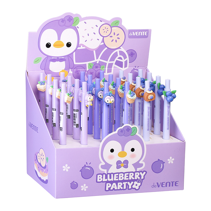 Карандаш вечный автоматический подарочный "Blueberry Pinguin" с декоративным элементом, d=2