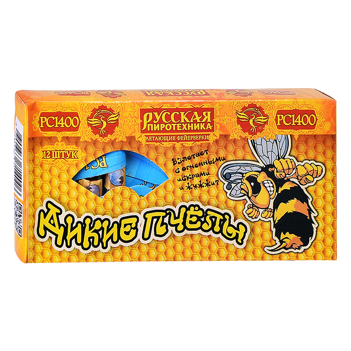 Летающий фейерверк "Дикие пчёлы" (в уп. 12 шт.) * в кор. 24 бл. х 10 уп. 