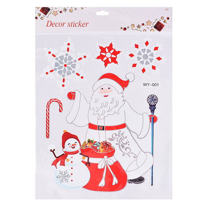 Наклейки для декора S2669 "Новогодние искры" (32х26 см)