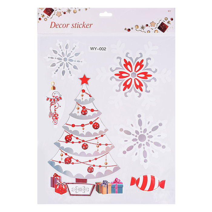 Наклейки для декора S2669 "Новогодние искры" (32х26 см)