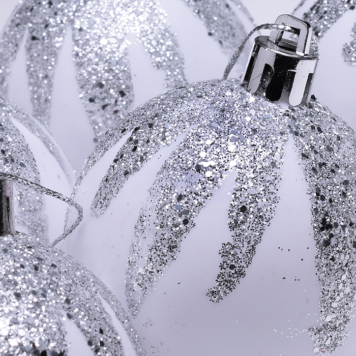 Набор новогодних украшений S2500 "Зимняя сказка" (6шт х 6см)