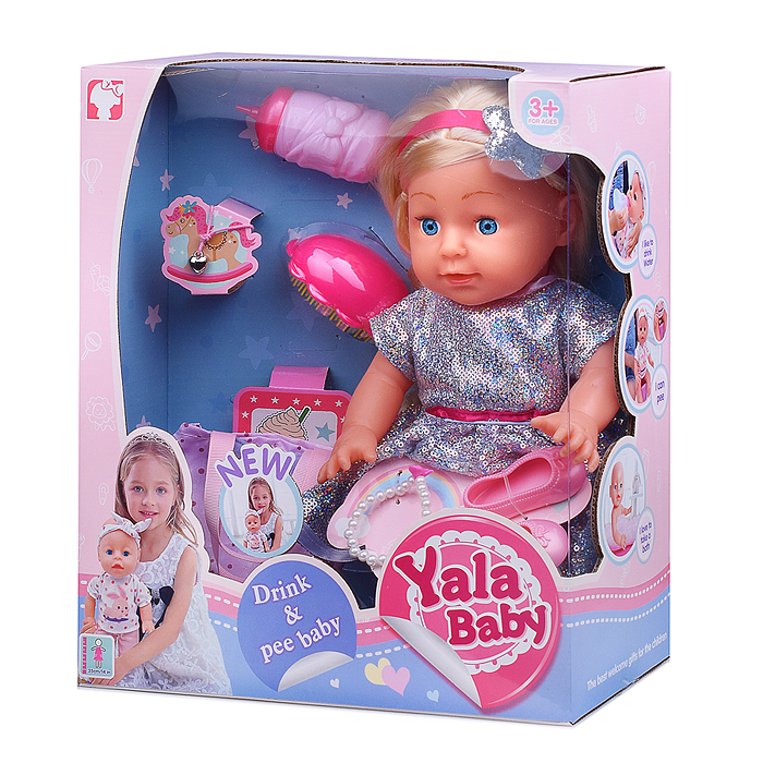 Кукла YL2435C-A "Оленька" с аксессуарами, в коробке