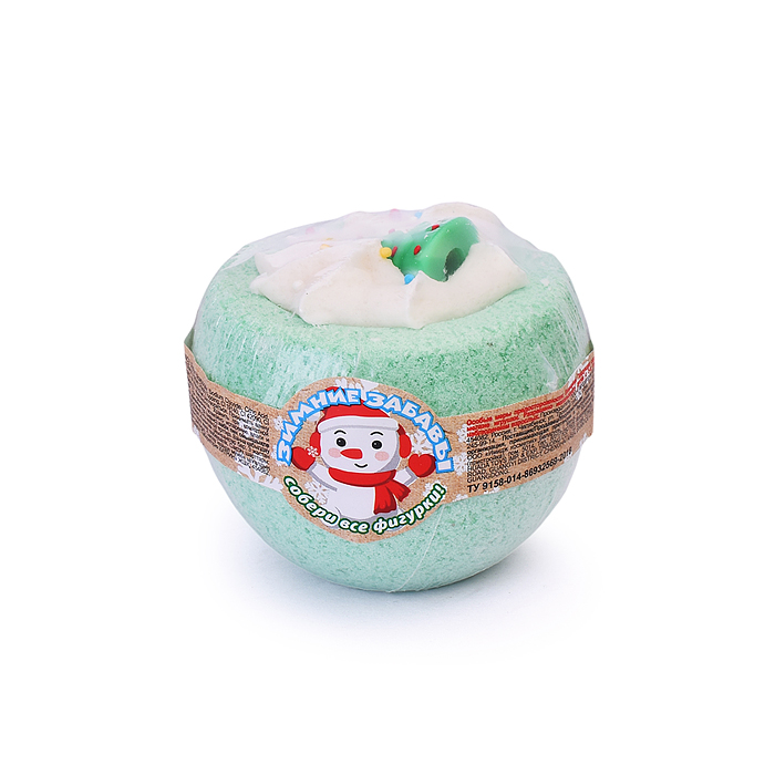 Фото к товару Шипучая соль для ванн Чаша с пеной и игрушкой 160г "Зимние забавы" Шипучая соль для ванн Чаша с пеной и игрушкой 160г "Зимние забавы"