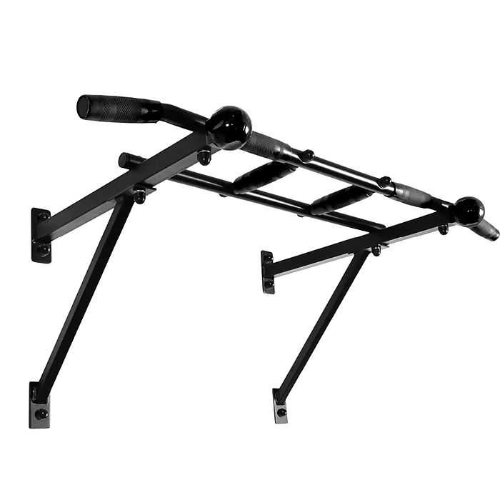 Фото к товару Турник настенный Aktiv Maх черный с черными ручками разборный Турник настенный Aktiv Maх черный с черными ручками разборный