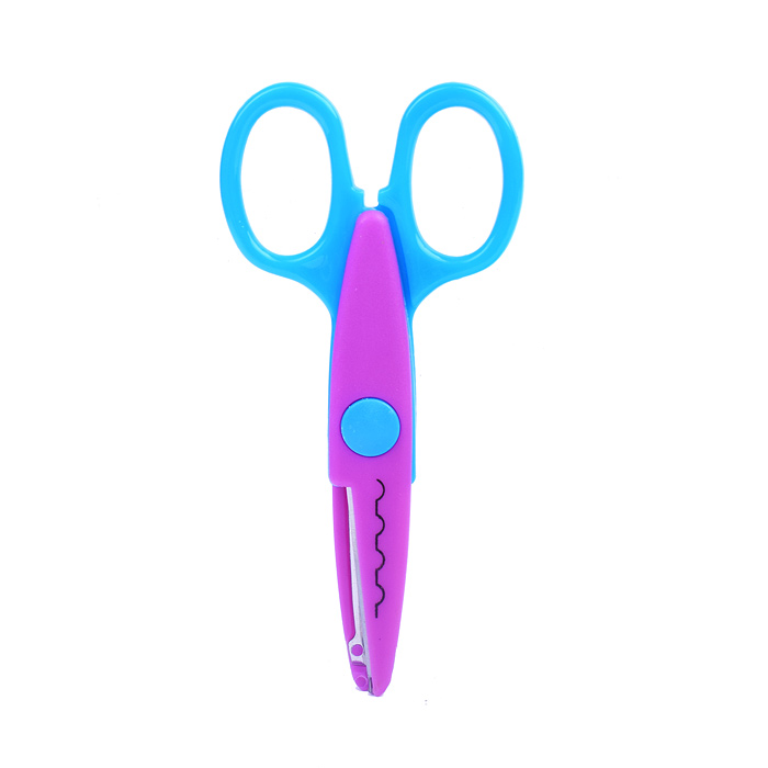 Ножницы детские "Cosmo. Zig Zag" 13 см, с фигурными лезвиями, ассорти