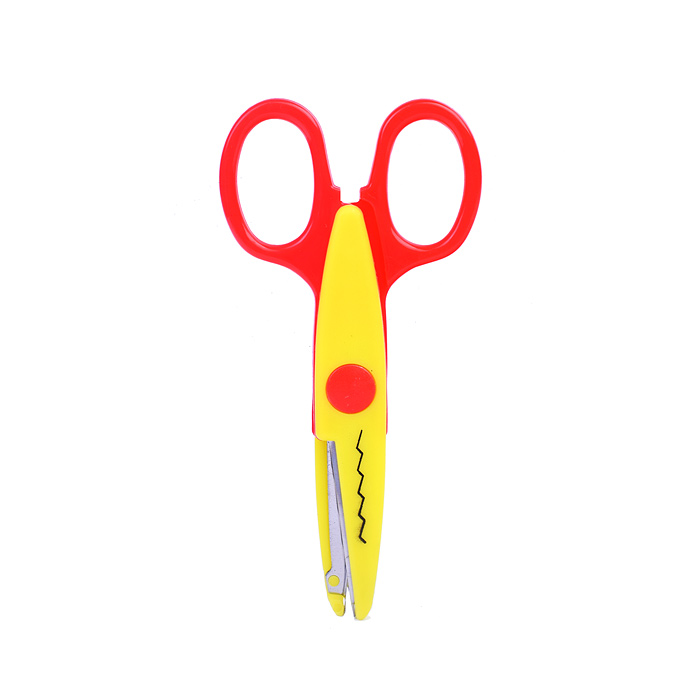 Ножницы детские "Cosmo. Zig Zag" 13 см, с фигурными лезвиями, ассорти