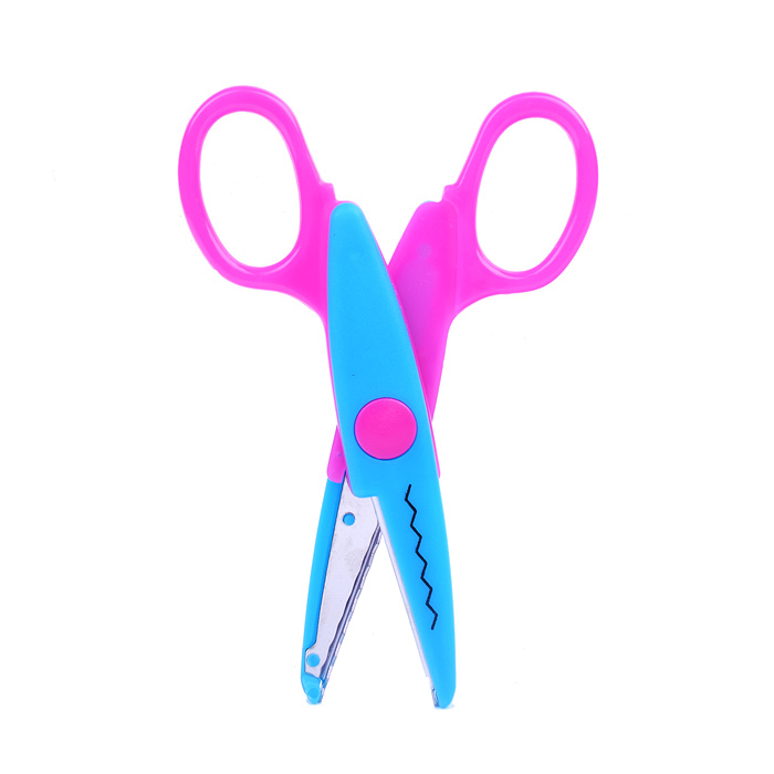 Ножницы детские "Cosmo. Zig Zag" 13 см, с фигурными лезвиями, ассорти