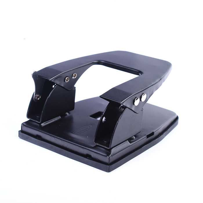 Дырокол "Attomex" (30 листов) металлический с линейкой, в картонной коробке, черный